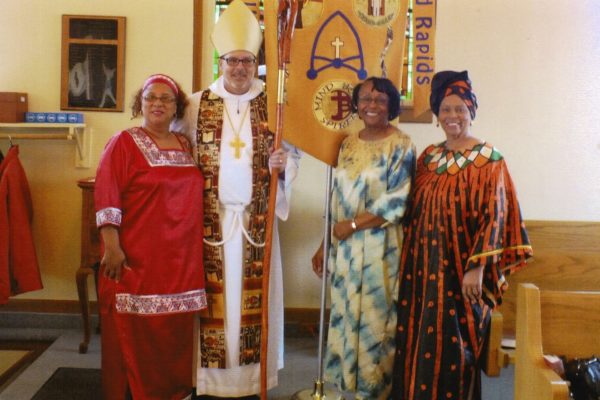 Women with Bishop Wayne